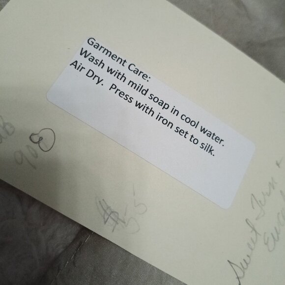 Gaia Print Fine Dusty Natural Earthy Brown Gray Silk Oblong Rectangle Scarf - Picture 5 of 6